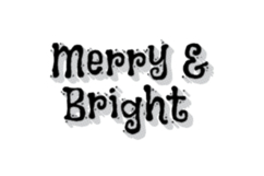 Christmas lettering art typography printing vector Product Image 1