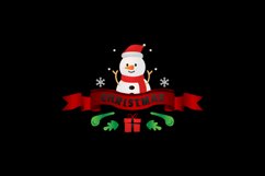 Christmas lettering badge illustration Product Image 1
