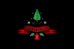 Christmas lettering badge illustration design clipart Product Image 1