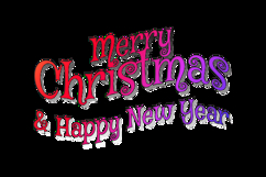 Christmas lettering text typography design eps 10 Product Image 2