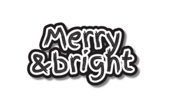 Christmas lettering typography quote art graphic Product Image 1