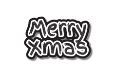 Christmas lettering typography quote art isolated Product Image 1