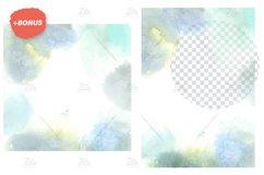 Christmas Watercolor Letter, Monogram X. Sublimation Design. Product Image 7