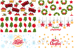 christmas libbey beer can glass full wrap svg presized template for 16oz and 20oz glass for Cricut Silhouette and sublimation