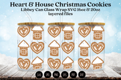 Christmas themed Libbey glass can wrap design featuring holiday and winter style artwork available as digital files ready to download for crafting and decor projects