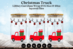 Christmas themed Libbey glass can wrap design featuring holiday and winter style artwork available as digital files ready to download for crafting and decor projects