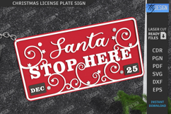 Christmas Plate Laser Cut| North Pole Sign SVG|Xmas Express Product Image 1