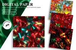 Christmas Light String Background Seamless Pattern Gift Wrap Product Image 1