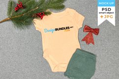 Brown bodysuit mockup Christmas | Christmas svg mockup Product Image 1