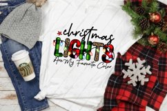 Christmas Lights Sublimation - Christmas Buffalo Plaid PNG Product Image 2