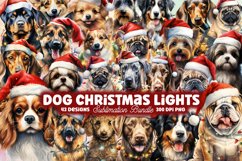 Christmas Lights Clipart, Christmas Lights Sublimation, Christmas Lights watercolor, Watercolor Christmas Lights, Christmas Lights, Christmas Lights PNG, Christmas Lights,  Dog Christmas Lights Clipart, Dog Christmas Lights Sublimation, Dog Christmas Ligh