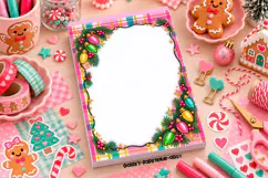 Christmas Lights A6 Notepad PNG and PDF Product Image 5