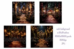 Christmas Backgrounds, 15x15 Christmas in the Woods, Nature Product Image 2