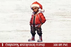 Christmas Little Girl Clipart Sublimation, Christmas PNG Product Image 1
