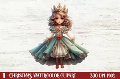 Christmas Little Girl Clipart Sublimation, Christmas PNG Product Image 1