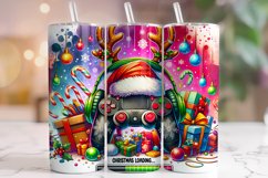 Gamer Christmas Tumbler Wrap, Game Controller Tumbler Wrap Product Image 1