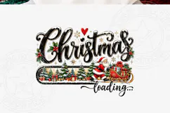 Christmas Loading PNG, Vintage Holiday Product Image 5