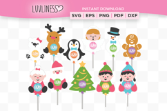 Christmas Lollipop Holder, Candy Holder Templates SVG Product Image 2