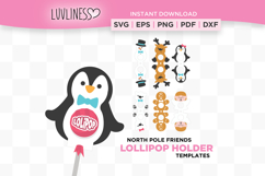 Christmas Lollipop Holder, Candy Holder Templates SVG Product Image 5