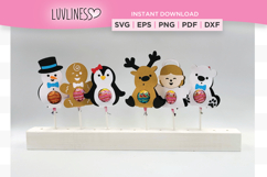 Christmas Lollipop Holder, Candy Holder Templates SVG Product Image 8