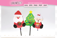 Christmas Lollipop Holder, Candy Holder Templates SVG Product Image 6