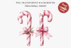 Christmas Lollipop Sugar Candy Cane Sweets Clipart PNG Transparent Print invitation t-shirt designs sublimation designs tumbler kids printable digital