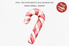 Christmas Lollipop Sugar Candy Cane Sweets Clipart PNG Transparent Print invitation t-shirt designs sublimation designs tumbler kids printable digital