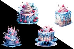 Christmas Pink Velvet Cake Clipart Product Image 2