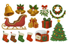 Christmas Magic Clipart Bundle Product Image 3