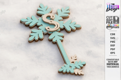 Christmas Key Ornament Laser Cut Bundle| Santa Magic Key SVG Product Image 5