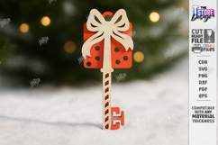 Christmas Key Ornament Laser Cut Bundle| Santa Magic Key SVG Product Image 10