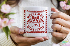 Christmas Mail Stamps SVG PNG Product Image 3
