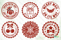 Christmas Mail Stamps SVG PNG Bundle Product Image 7