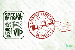 Christmas Mail Stamps SVG PNG Product Image 1
