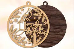 Christmas Mailbox Laser Cut SVG Product Image 2