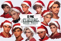 Christmas Male Clipart Bundle, Fashion Men Sublimation