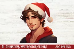 Christmas Male Clipart Men Sublimation, Christmas PNG Product Image 1