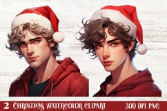Christmas Male Clipart Men Sublimation, Christmas PNG Product Image 1