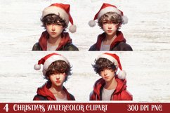 Christmas Male Clipart Men Sublimation, Christmas PNG Product Image 1