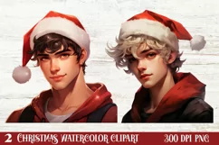 Christmas Male Clipart Men Sublimation, Christmas PNG Product Image 1