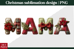 Christmas Mama Sublimation PNG Christmas t shirt mug tumbler Product Image 1