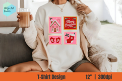 Christmas postage stamp Bundle T-shirt PNG Product Image 13