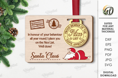 Christmas Medals with Greeting Cards Bundle Laser Cut Product Image 2
