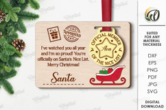 Christmas Medals with Greeting Cards Bundle Laser Cut Product Image 5