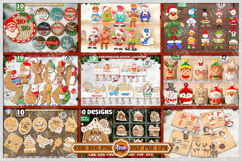 403 Christmas Mega Bundle Laser Cut|Xmas Ornament|Winter SVG Product Image 3