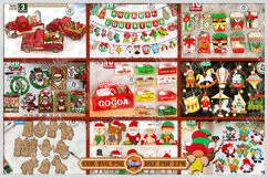 403 Christmas Mega Bundle Laser Cut|Xmas Ornament|Winter SVG Product Image 4