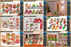 377 Christmas Mega Bundle Laser Cut|Xmas Decoration|Holidays Product Image 4