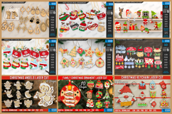 377 Christmas Mega Bundle Laser Cut|Xmas Decoration|Holidays Product Image 3