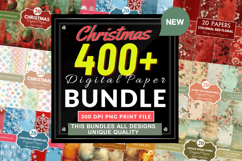 Christmas Mega Digital Paper Bundle ,Digital Pattern Bundle Product Image 1