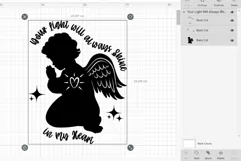 Christmas Memorial Ornament SVG Praying Angel Ornament